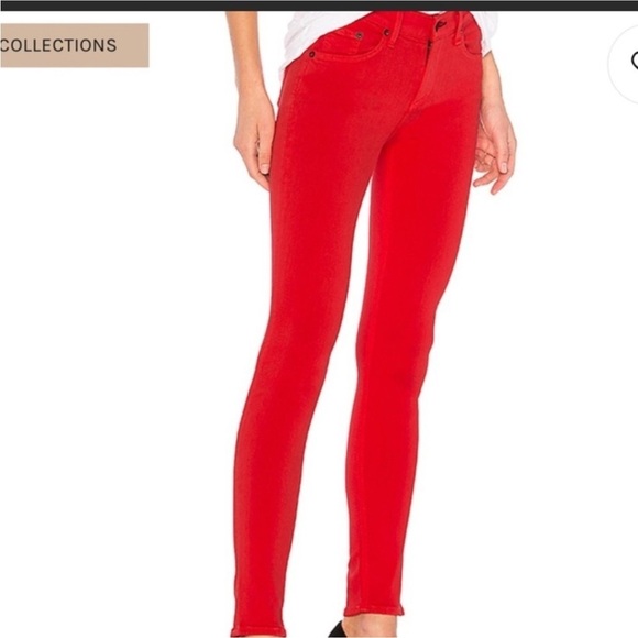Rag&bone Red Skinny Legging Jeans for Intermix - Picture 4 of 11